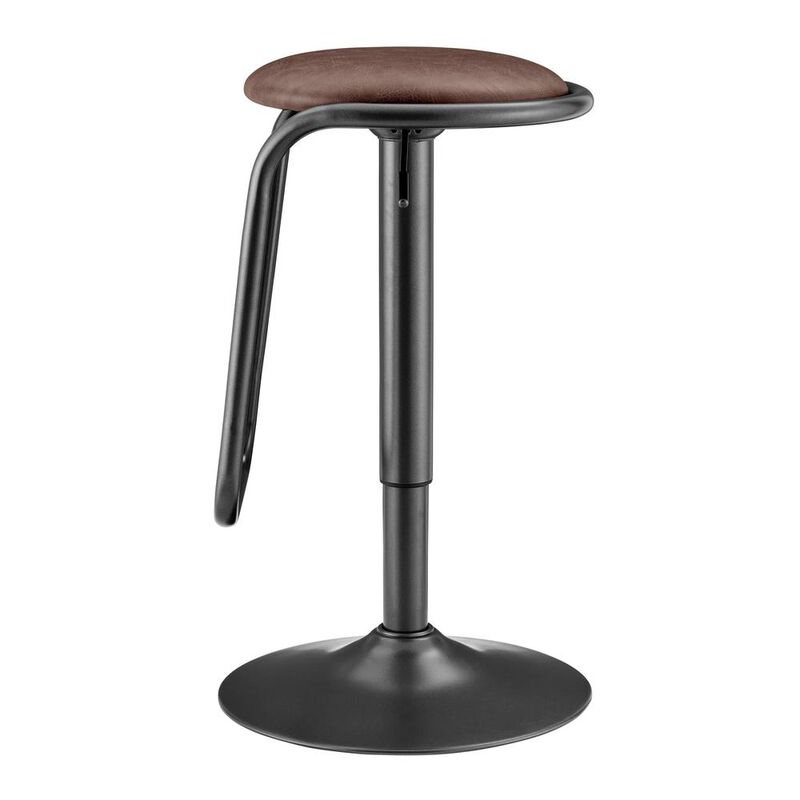 Elijah PU Gaslift Bar Stool, (Set of 2)