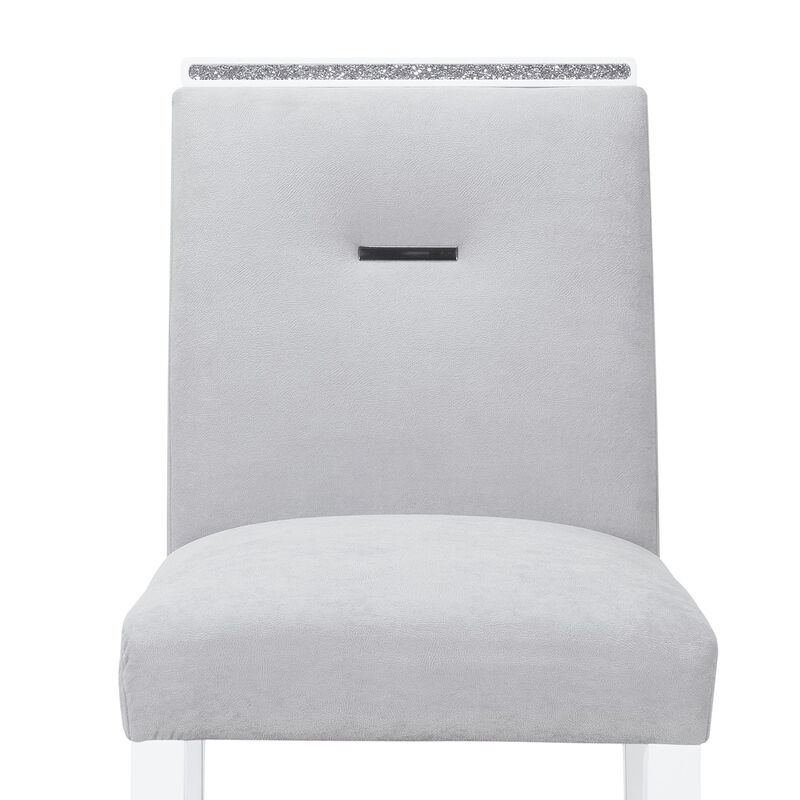 Monaco Grey White Bar Stools Set of 2 image number 2