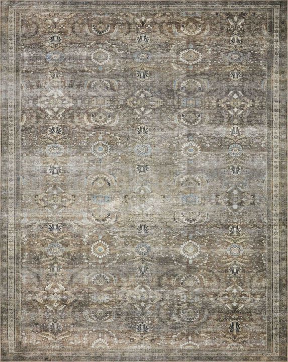 Layla LAY13 Antique/Moss 5' x 7'6" Rug by Loloi II