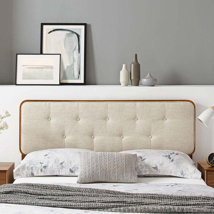 Modway - Collins Tufted King Fabric and Wood Headboard