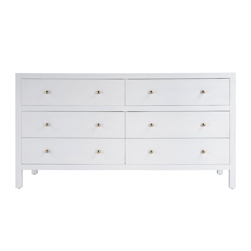 Butler Specialty Nora 6-Drawer Dresser, White