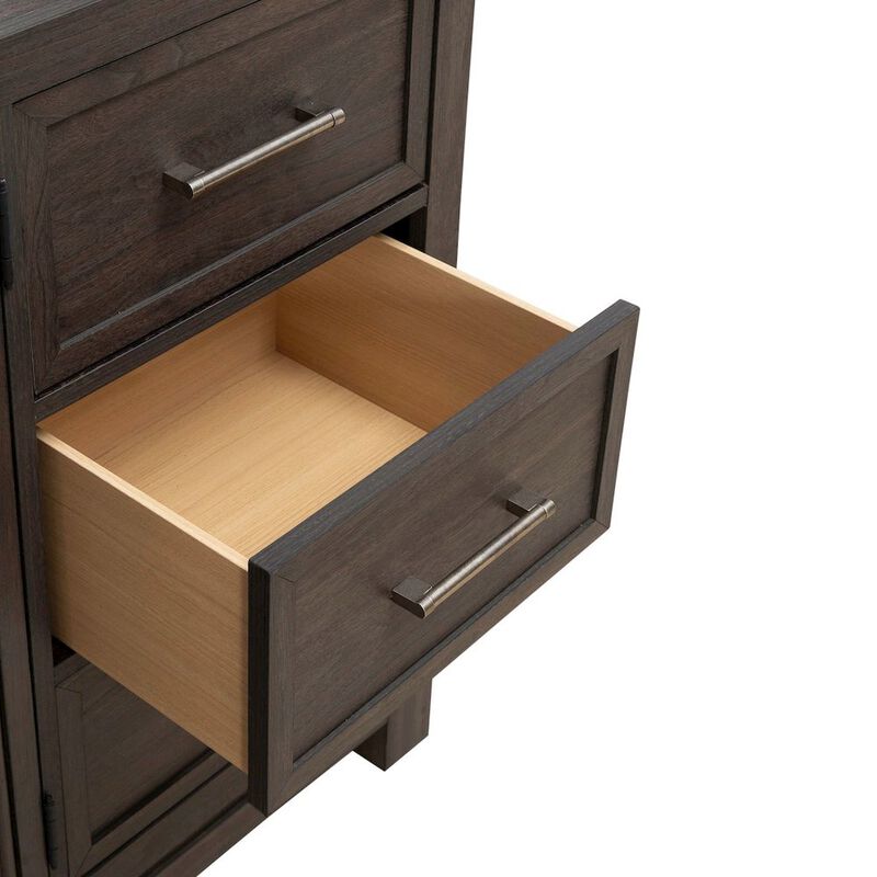 Liberty Furniture Modern Edge Dresser & Mirror Set for Bedroom - Caffe image number 6