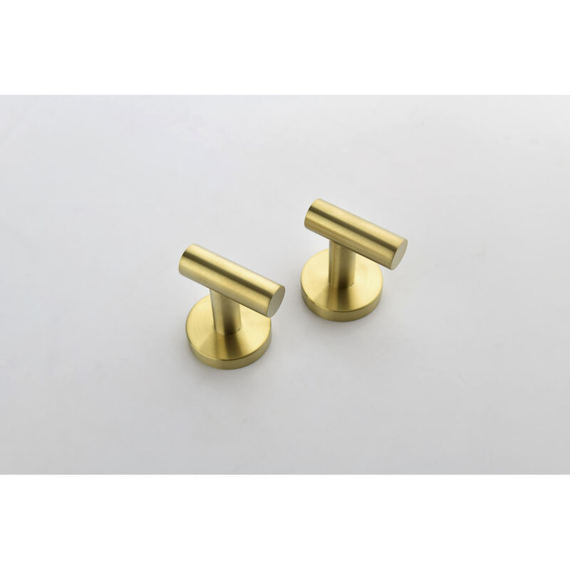 6-Piece Brushed Gold Bathroom Hardware Set