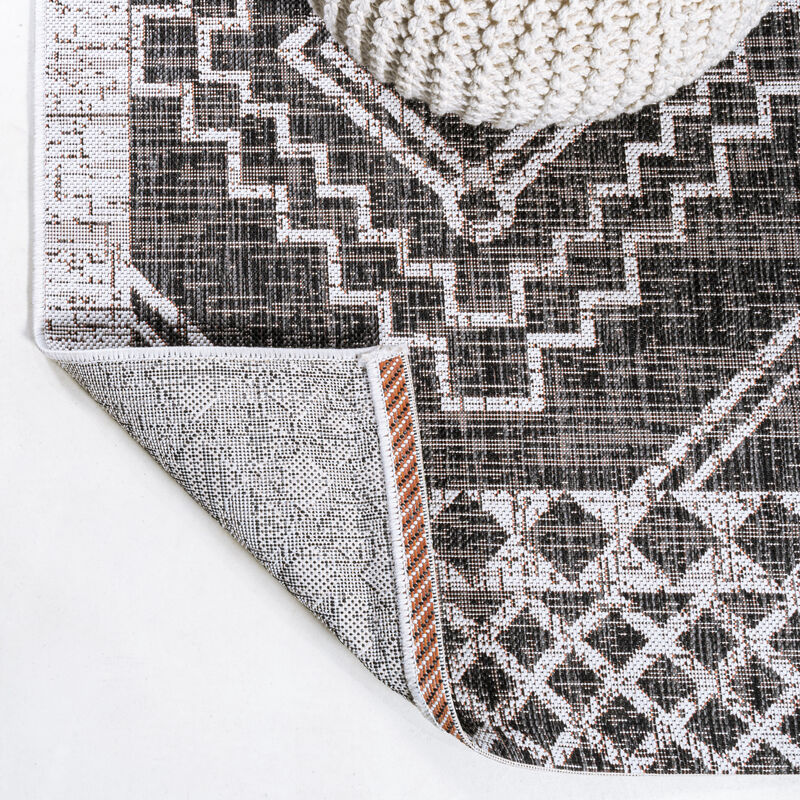 Marokko Diamond Tribal Medallion Indoor/Outdoor Area Rug