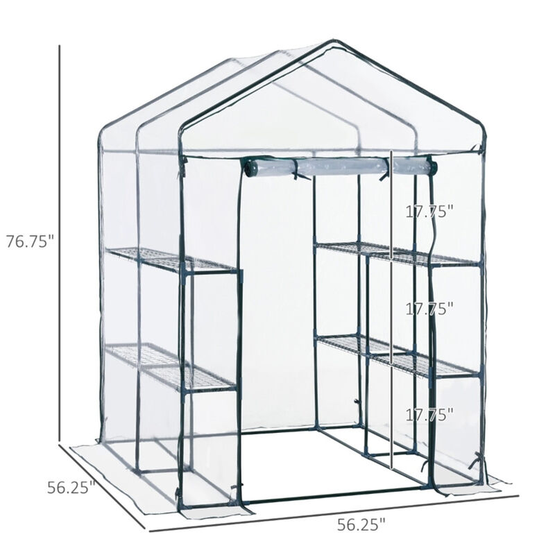 Mini Walk-in Greenhouse for Indoor and Outdoor Plant Growth and Protection