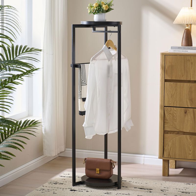 Kings Brand Furniture David Suit Valet Stand - Freestanding Clothing Organizer