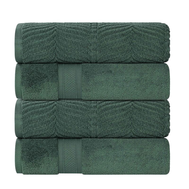 Plush Zero Twist Cotton Bath Towels Set of 4 for Bathroom Use image number 0