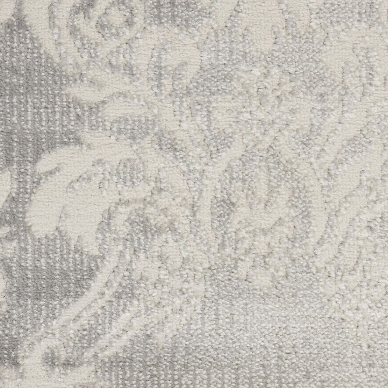 HomeRoots Damask Distressed Non Skid Area Rug image number 2