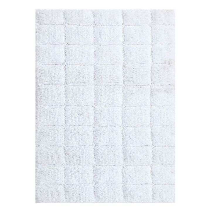 Knightsbridge Summer Tile 220 GSF Non Skid Back Bath Rug 24 x 40 - Sage