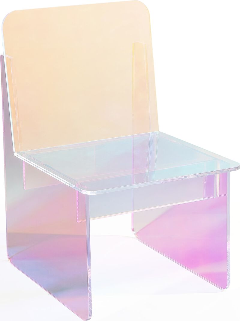 Fomo Iridescent Acrylic Accent Chair