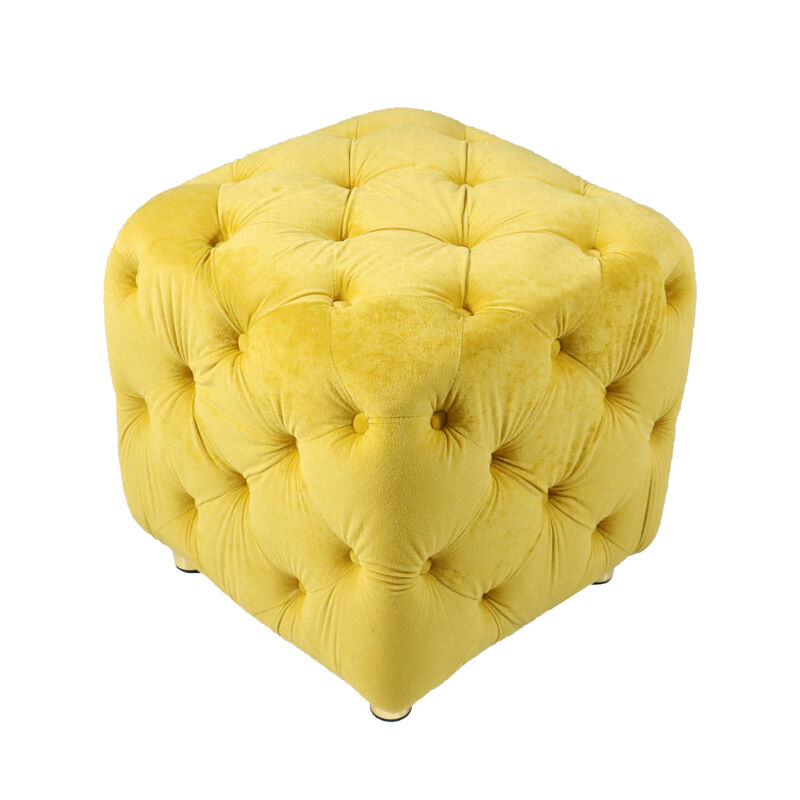 GOODSILO Versatile Modern Velvet Upholstered Ottoman Footstool with Multi-Functional Design for Stylish Home D&eacute;cor and Comfortable Seating image number 6