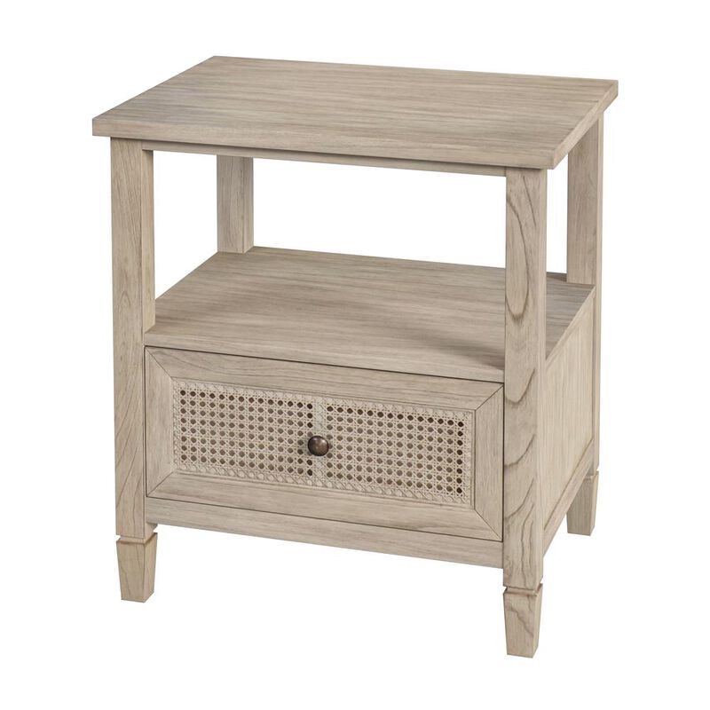 Butler Specialty Flagstaff 1-Drawer Cane Nightstand, Natural