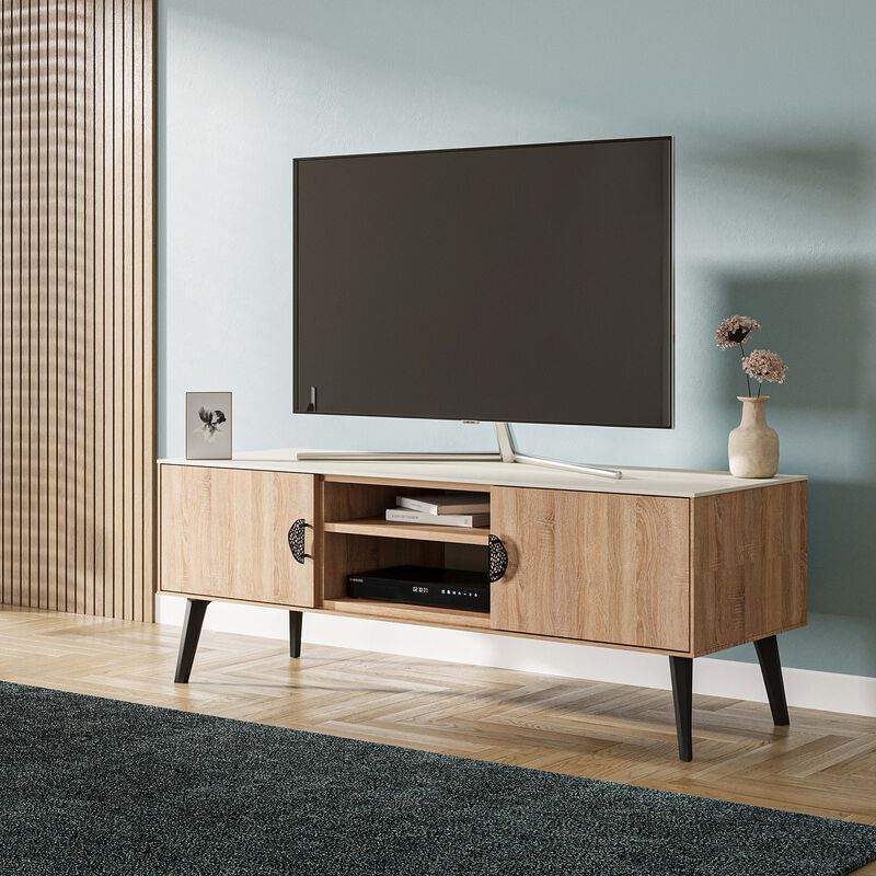 Haley TV Stand in Beige
