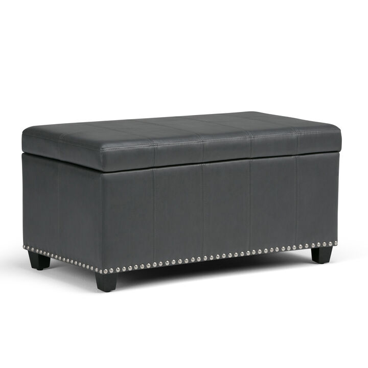 Simpli Home Amelia Storage Ottoman Bench