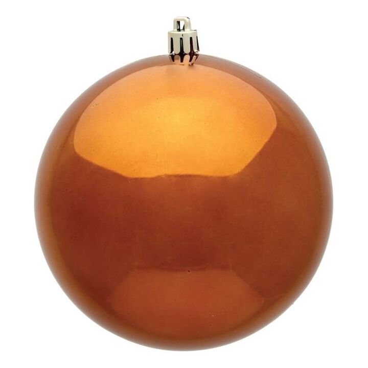 Vickerman 3" Plastic Ball Ornaments in Shiny Copper (Set of 12)