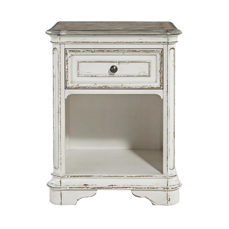 Liberty Furniture Magnolia Manor 1 Drawer Night Stand in Antique White image number 2