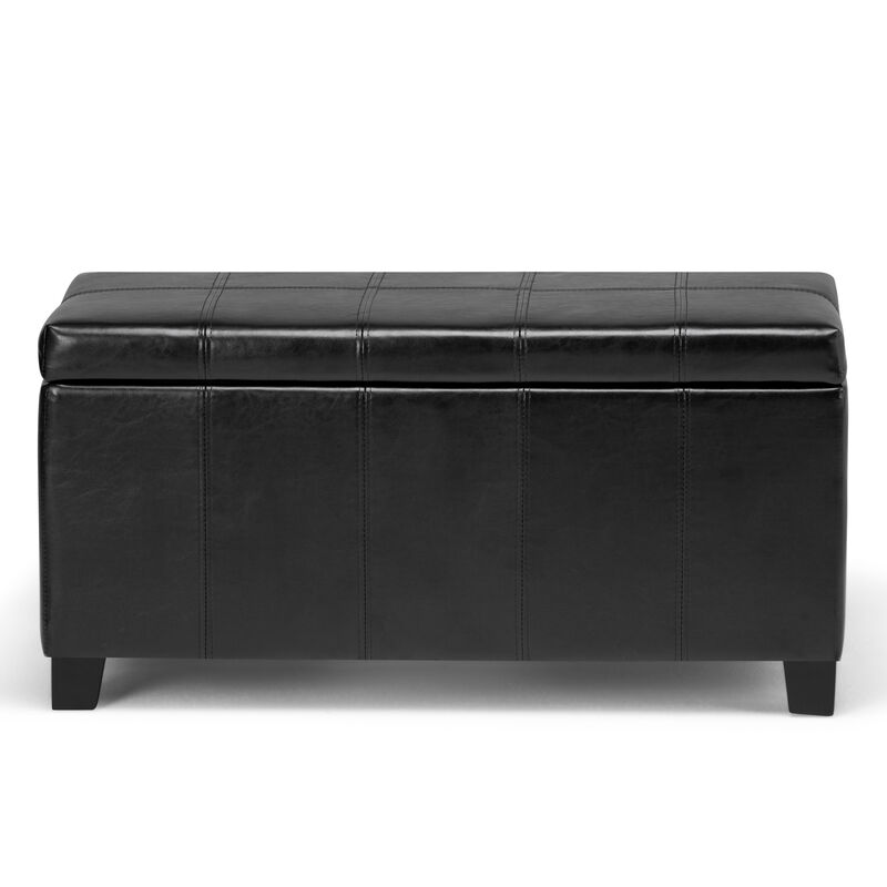 Simpli Home Dover Storage Ottoman Bench image number 2