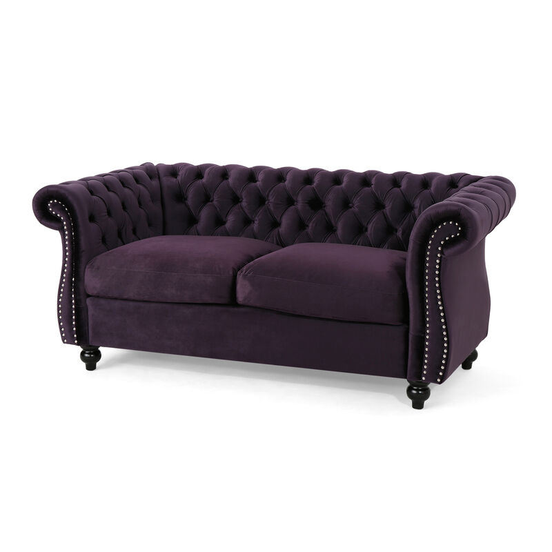 Merax Traditional Chesterfield Loveseat Sofa