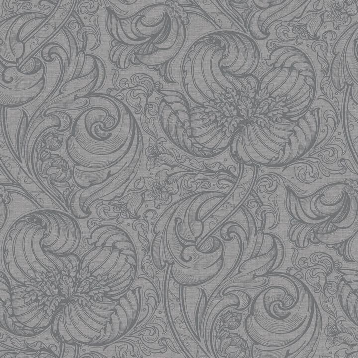 Off The Wall Down the Dilly Silver Grey Wallpaper LB25114