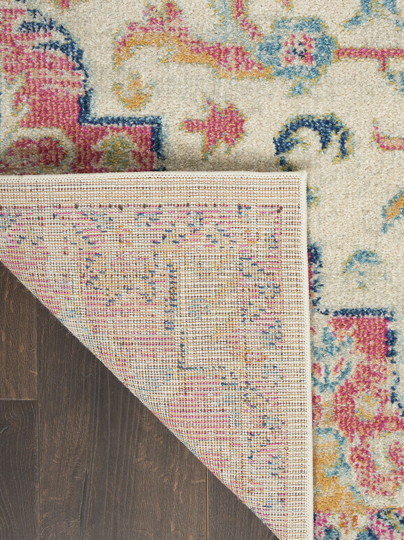 Passion PSN25 Ivory/Pink 5' x Round Rug image number 1