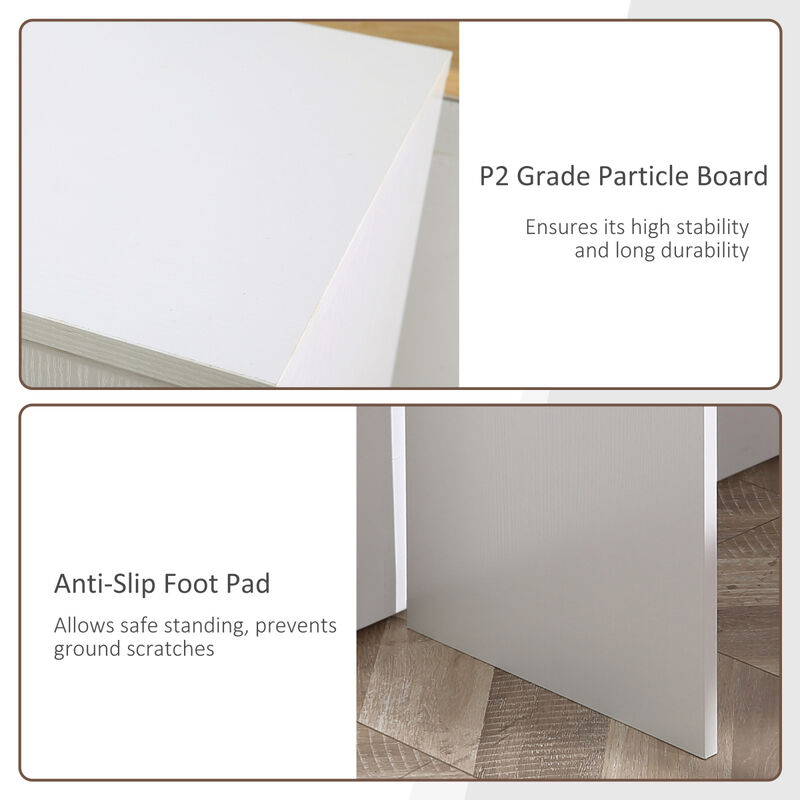 Streamdale 180 Rotating Corner Desk with Storage Shelves and Drawer, Black