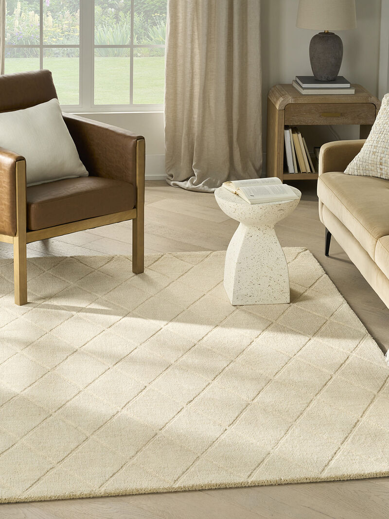 Wool Haven WOH01 Ivory 3'9" x 5'9" Rug