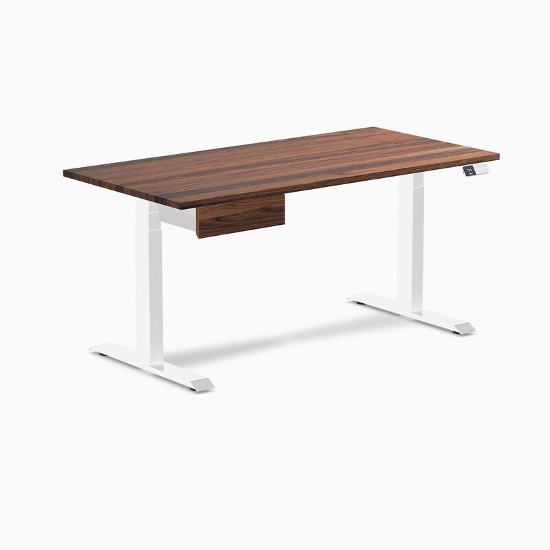 Desky Dual Hardwood Standing Desk With Drawer image number 0