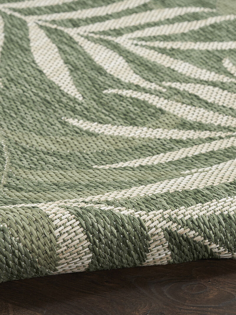 Garden Oasis GOA01 Green/Ivory 8' x 10' Rug