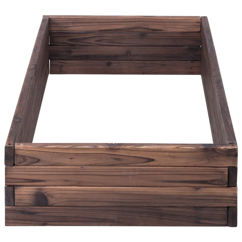 Elevated Wooden Garden Planter Box Bed Kit image number 4