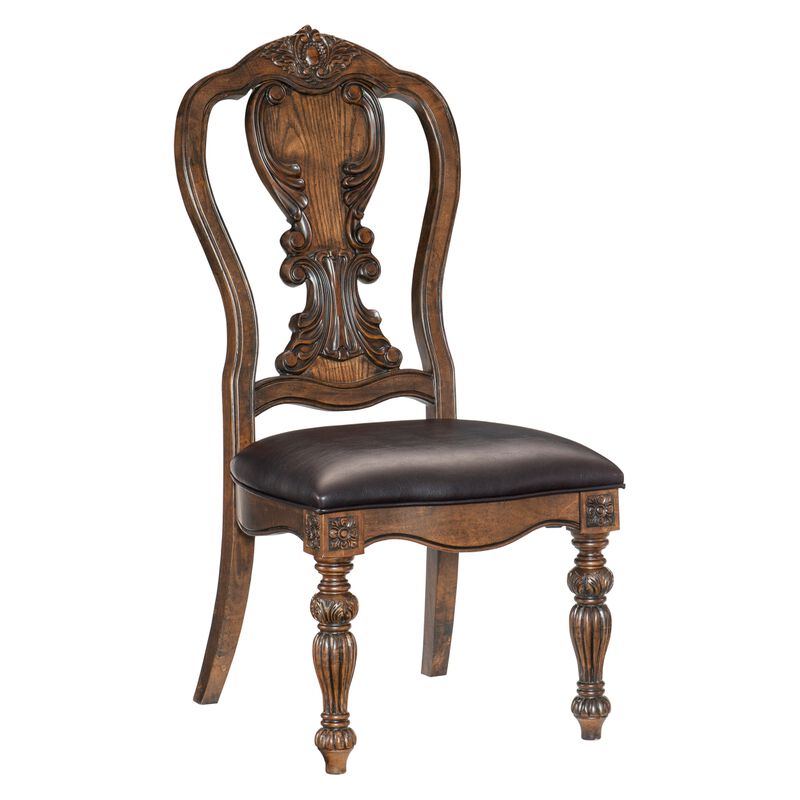 Streamdale 2 Traditional Dark Oak Side Chairs