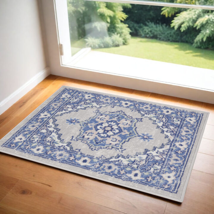 HomeRoots Floral Area Rug