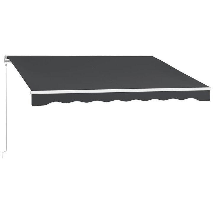 Hivvago 10' x 8' Motorized Retractable Patio Awning