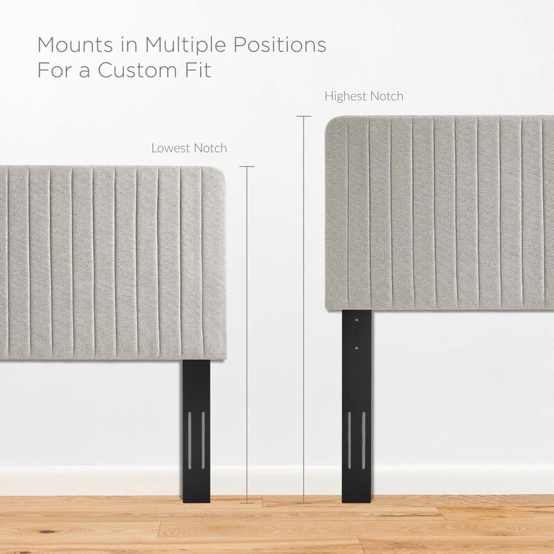 Modway - Milenna Channel Tufted Upholstered Fabric King/California King Headboard image number 6