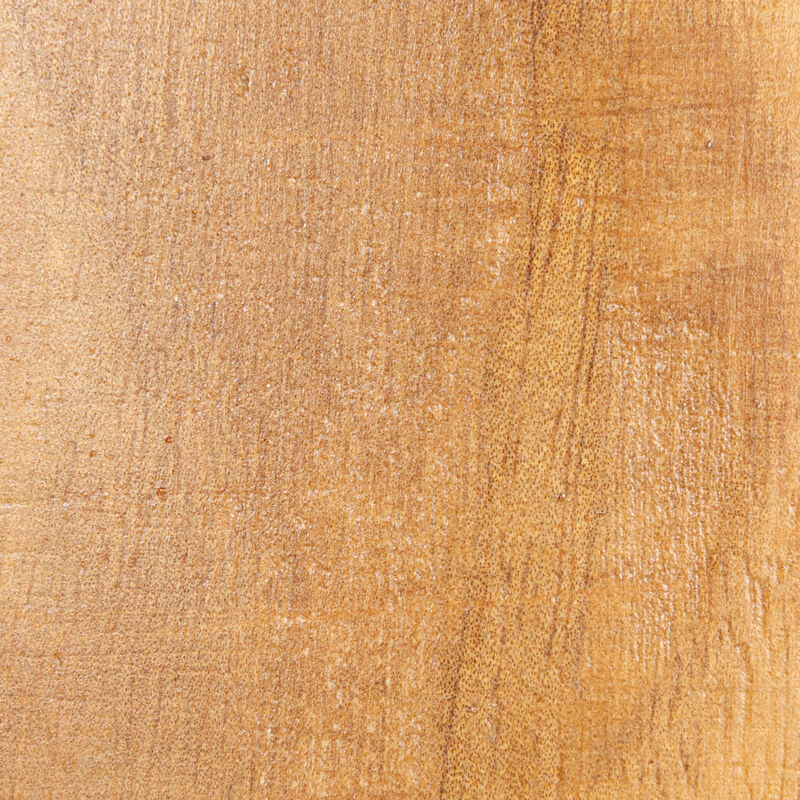 Hand-Carved Wood Side Table, Walnut Finish image number 6