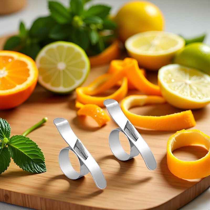 Pack of 2 Stainless Steel Citrus Peelers image number 2