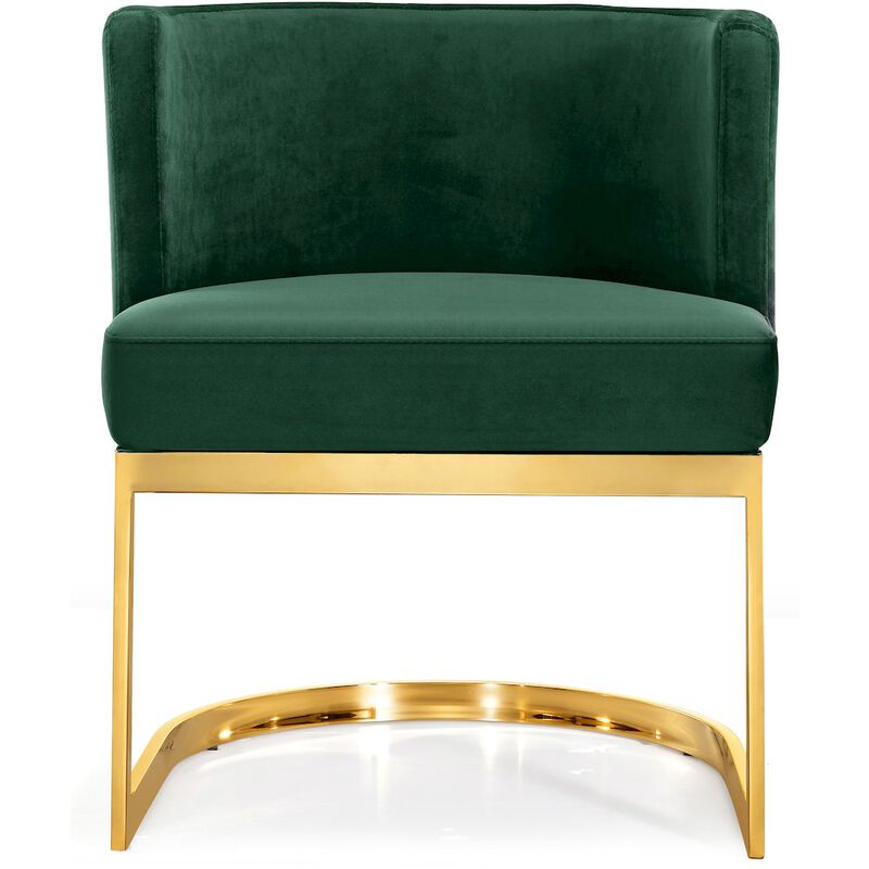Meridian Furniture Gianna Green Velvet Dining Chair