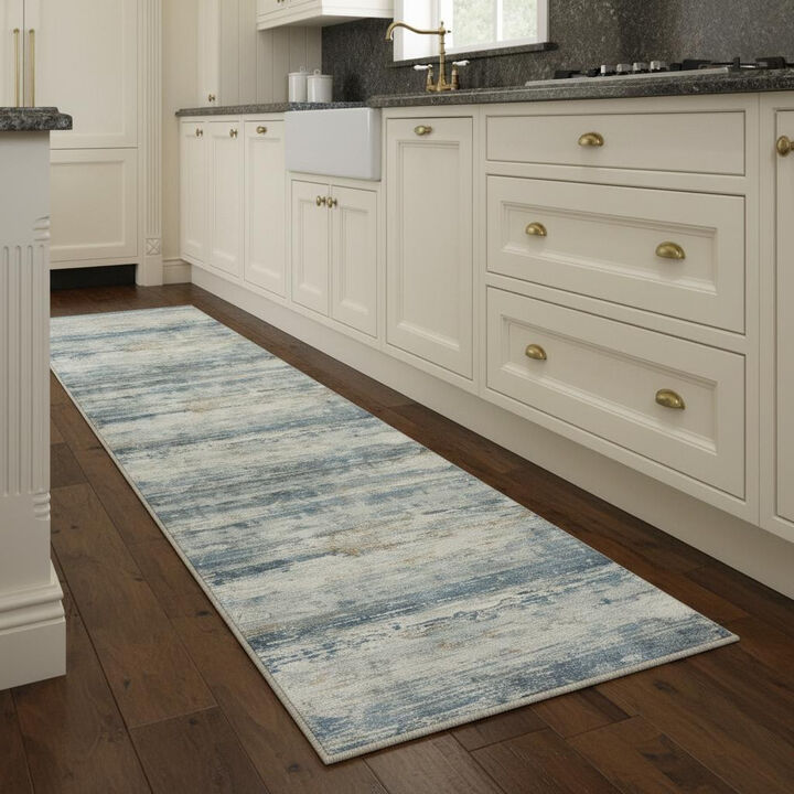 HomeRoots Abstract Washable Area Rug
