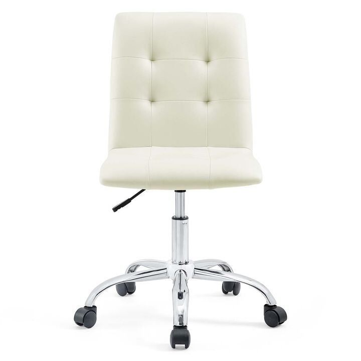 Modway Furniture - Prim Armless Mid Back Office Chair Orange