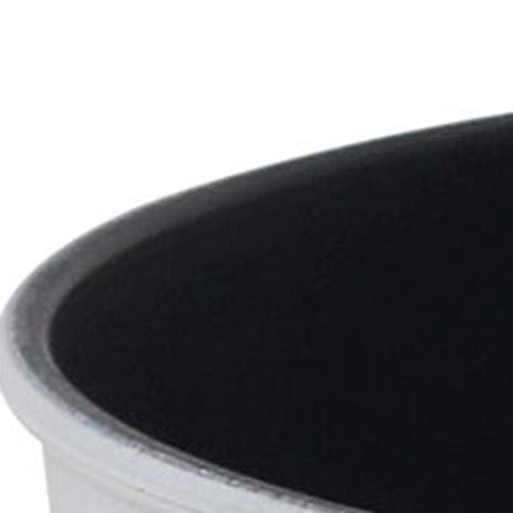 HomeRoots 11" White Recycled Plastic Indoor Outdoor Round Pot Planter