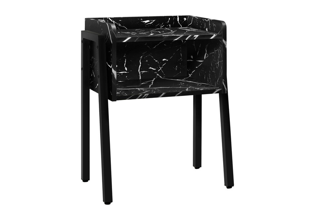 Compact Side Table with Bottom Shelf for Extra Storage and Display Space