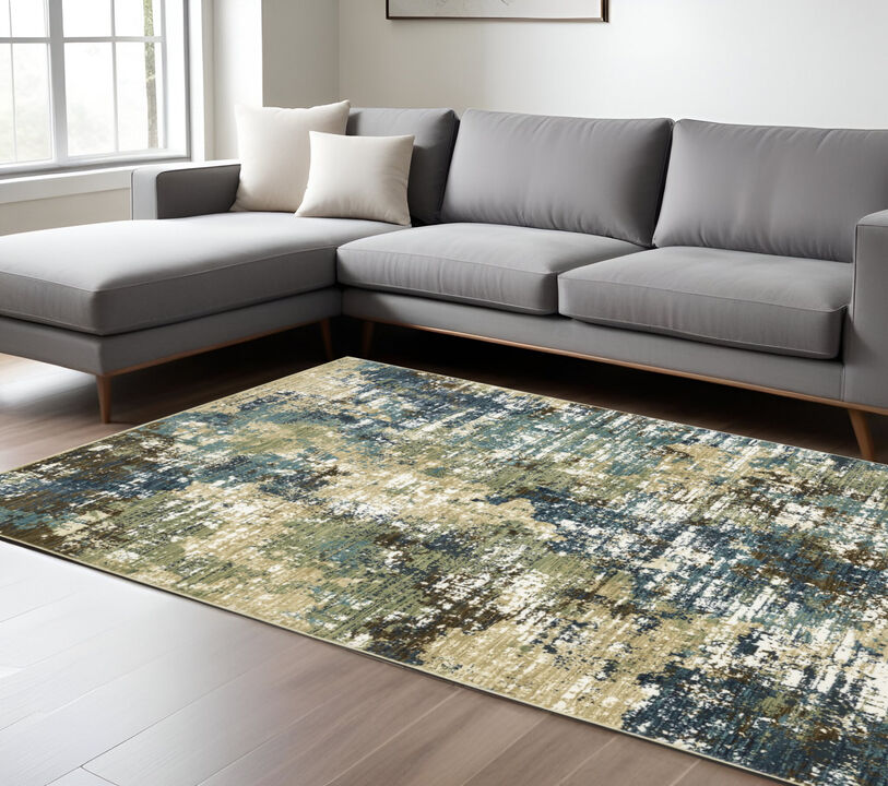 HomeRoots Abstract Area Rug