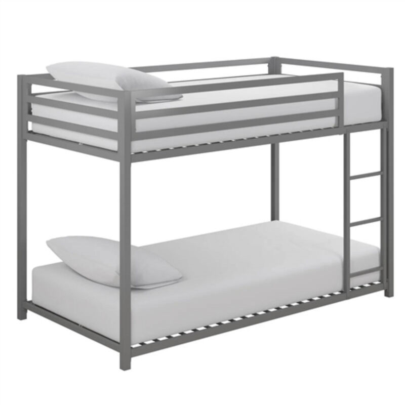 Minimalist Low-Height Metal Bunk Bed &ndash; Modern Design with Functionality image number 3