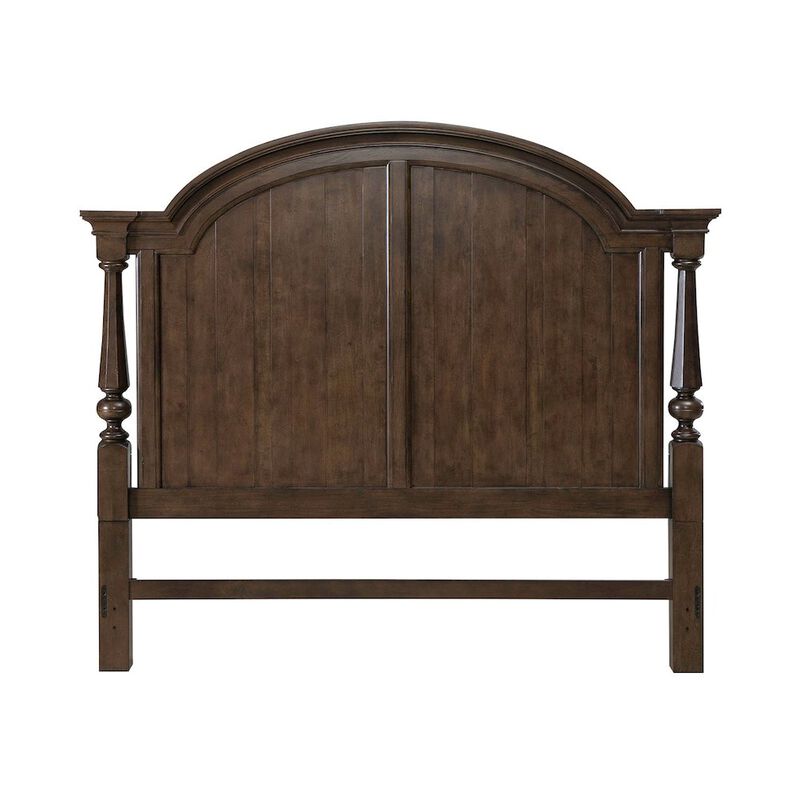 Liberty Furniture Arden Road King Arched Poster Bed Headboard - Satin Cherry image number 2