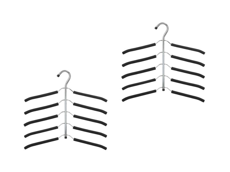 Blouse & Shirt Hangers | Non-Slip Space-Saving Stainless Steel Closet Organizer image number 0