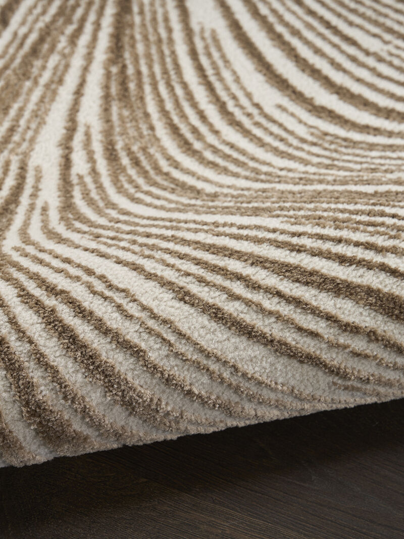 Central Park West CEP02 Beige/Brown 6' x 9' Rug