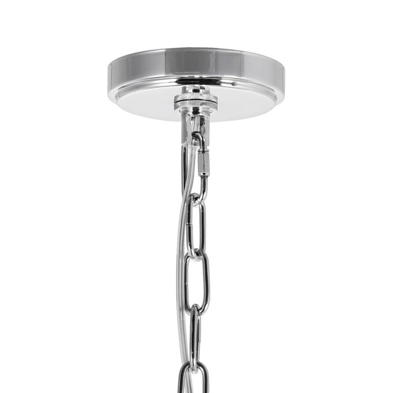 Taylor 7 Light Down Chandelier With Chrome Finish
