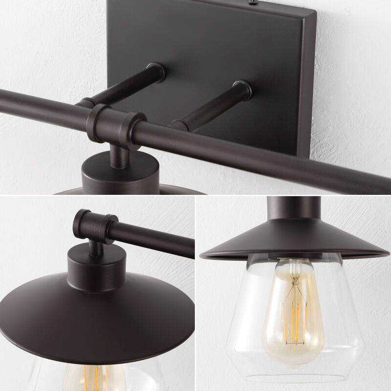 Avalon 26" 3-Light Farmhouse Cottage Vanity Light with Bathroom Hardware Accessory 5-Piece Set