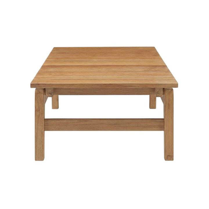 Teak Outdoor Coffee Table with Sleek Design and Durable Construction