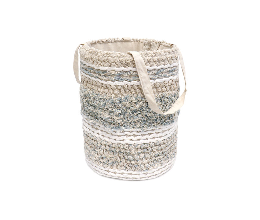 Pasargad Home Grandcanyon Cotton Braided Basket, Beige