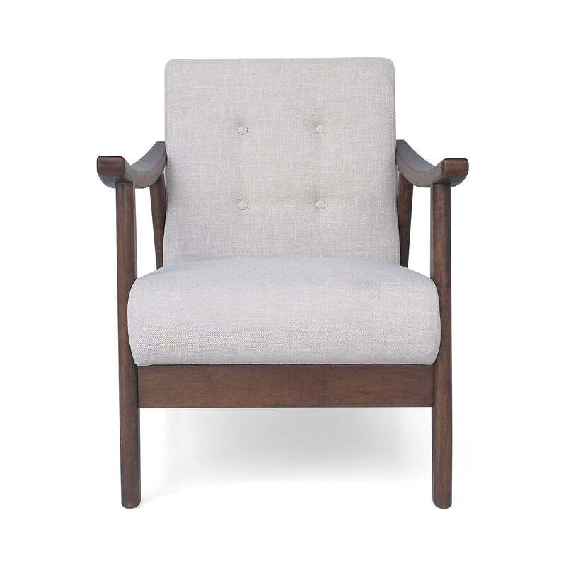Merax Mid-Century Modern Tufted Armchair Accent Chair